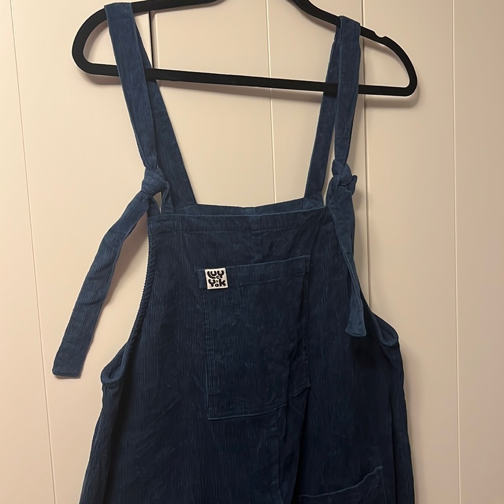 Lucy & Yak Cordroy Overalls Bright Navy